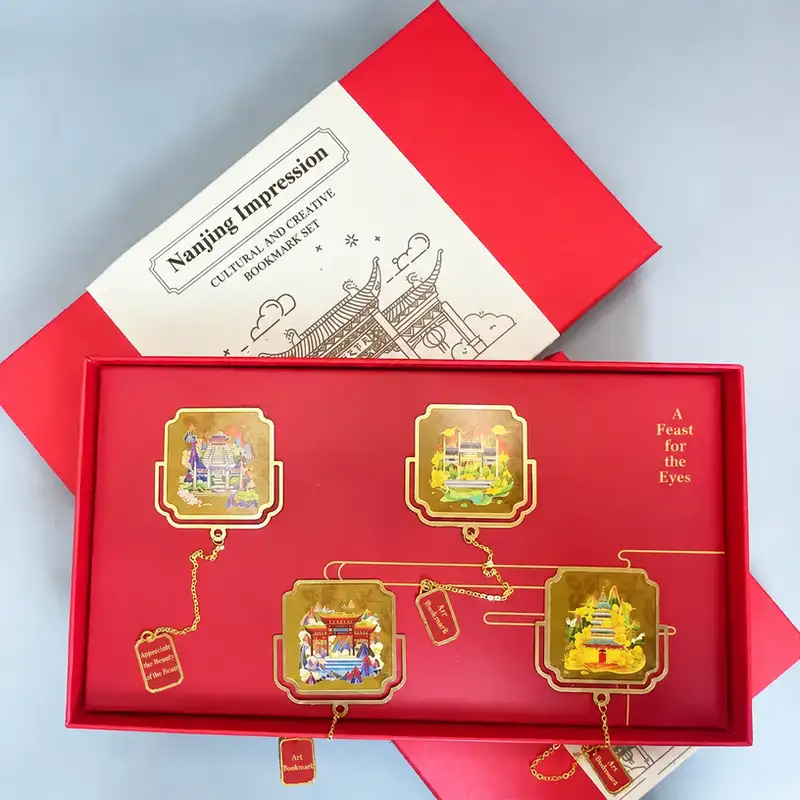 Brass Chinese-Style Page Clip Bookmark