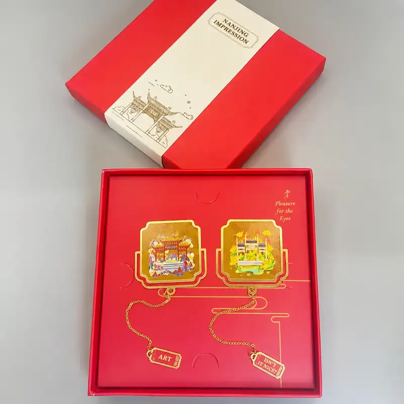 Brass Chinese-Style Page Clip Bookmark