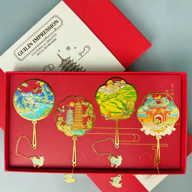 Guilin Landmark Engraved Souvenir Bookmark