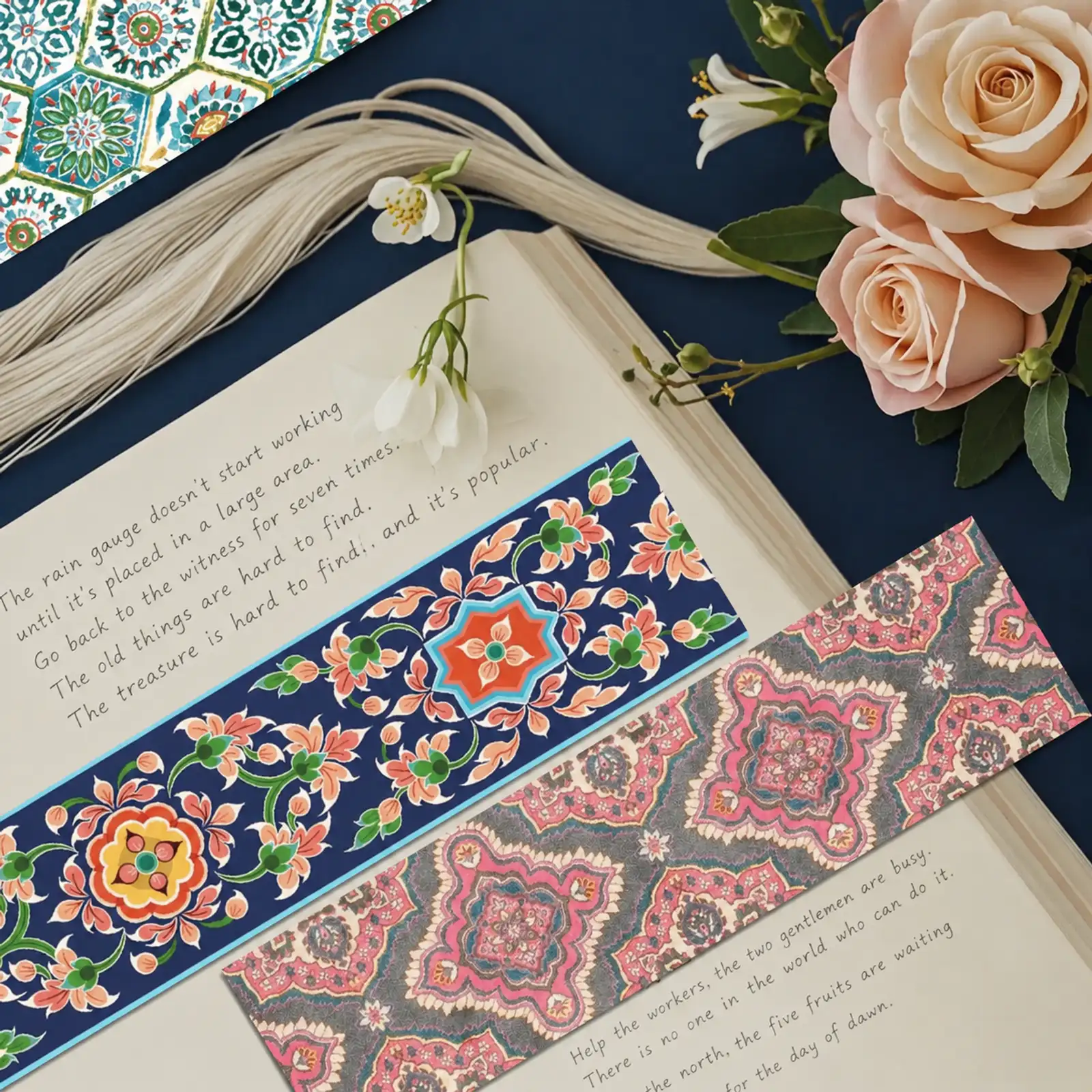 30-Piece Chinese Antique-Style Bookmarks