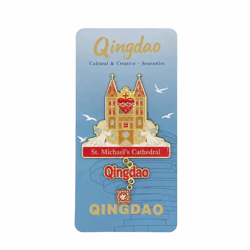 Qingdao Landmark Metal Fridge Sticker Souvenir