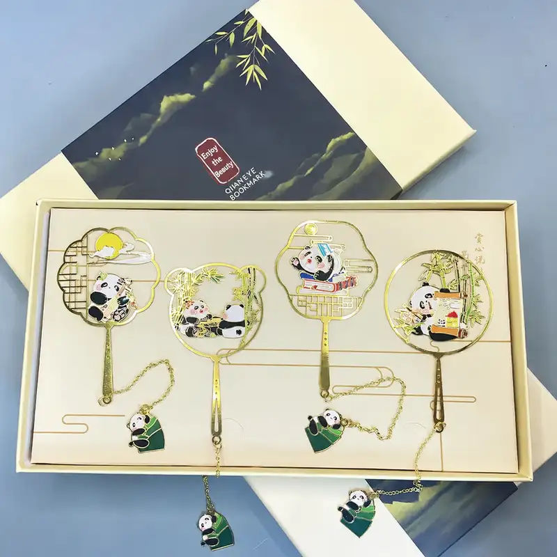 Chinese Panda Metal Bookmark