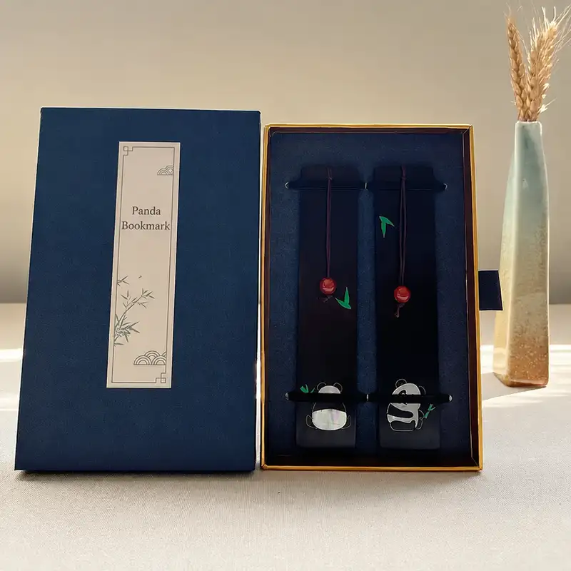 Chinese-Style Classical Wooden Bookmark Gift