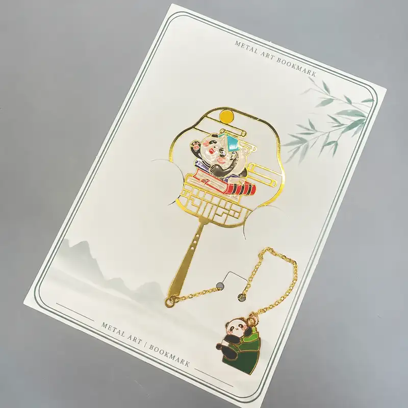 Chinese Panda Metal Bookmark