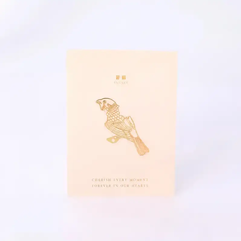 Teacher's Day Antique Chinese Style Metal Bookmark Gift Box