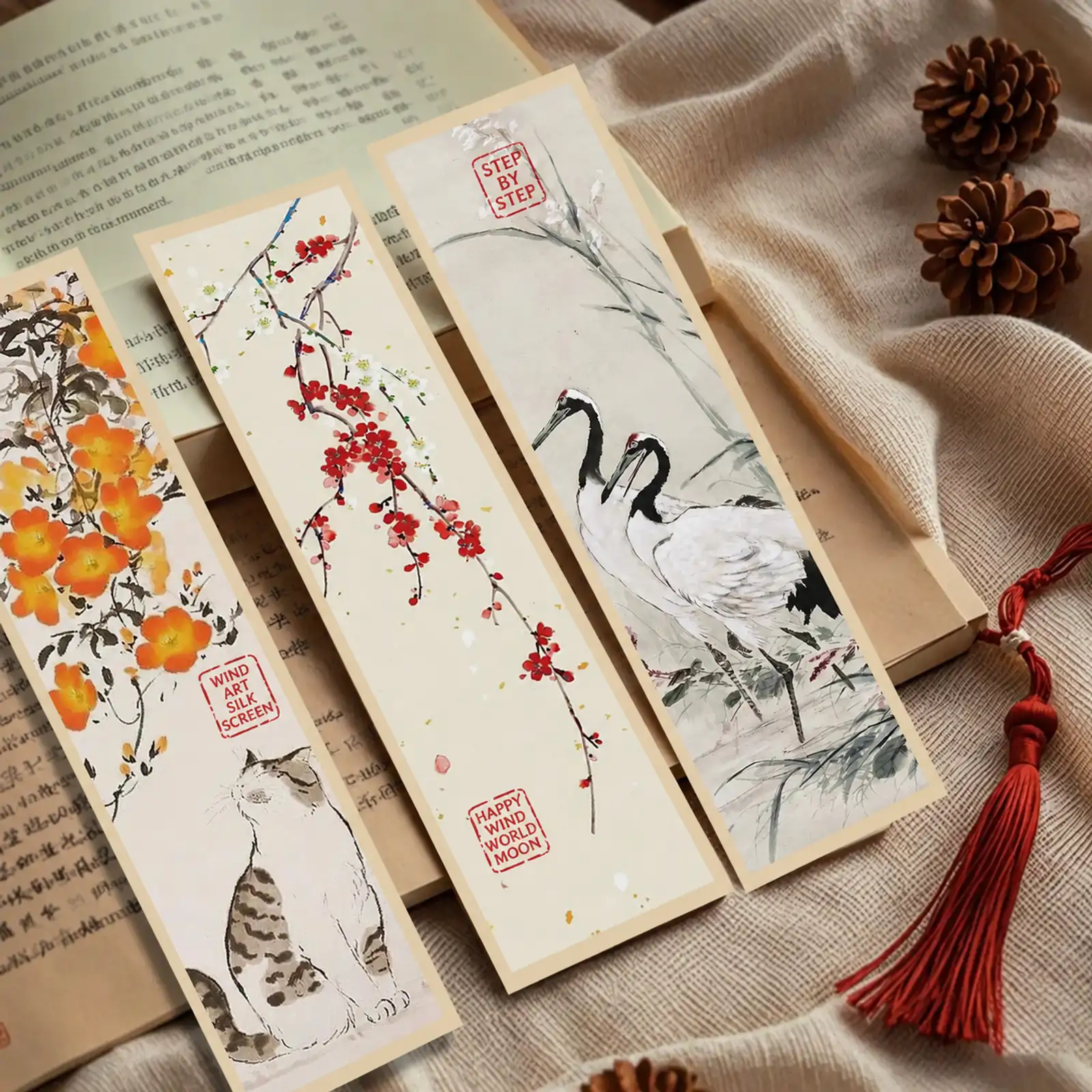 30 Chinese Ink Painting Bookmarks