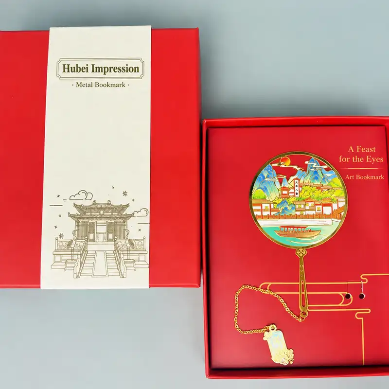 Hubei Tourist Attraction Custom Engraved Bookmarks