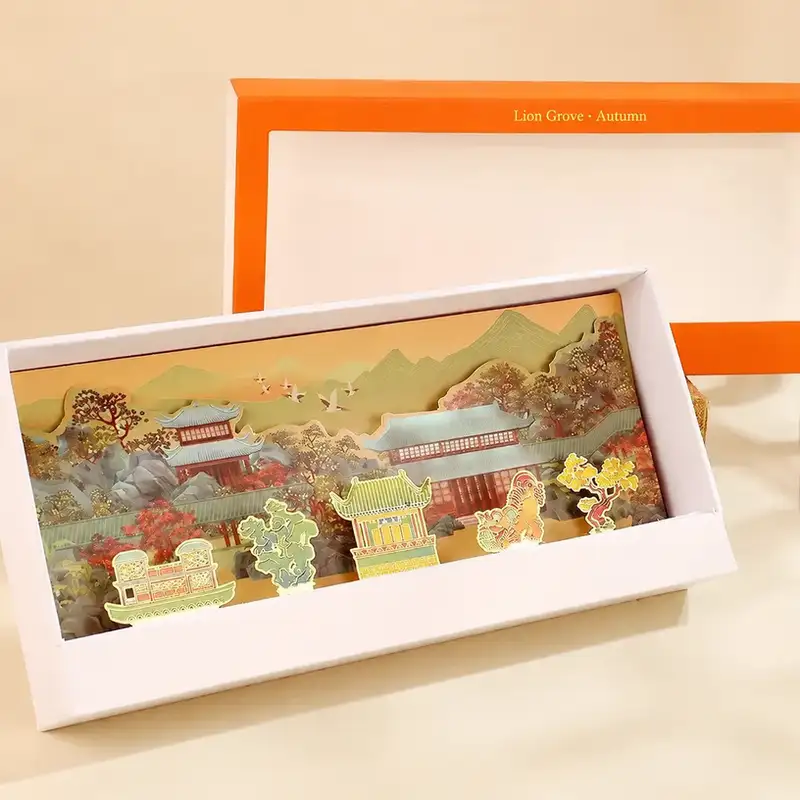 Suzhou Scenic Landmark Metal Bookmark Gift Box