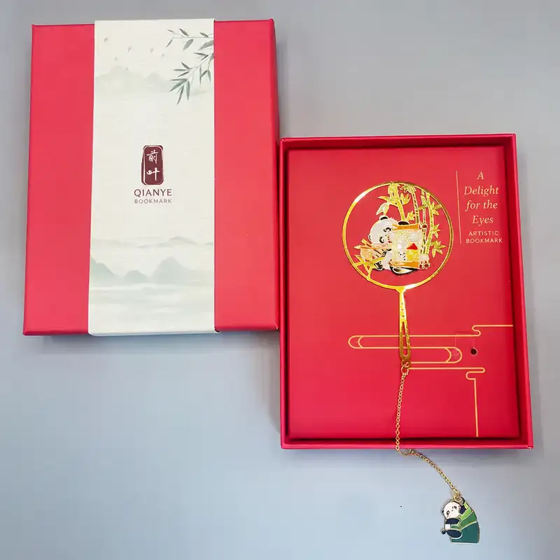 Chinese Panda Metal Bookmark