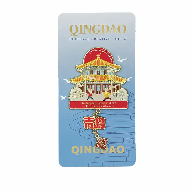 Qingdao Landmark Metal Fridge Sticker Souvenir