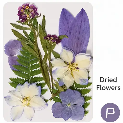 DIY Dried Flower Bookmark Making Materials