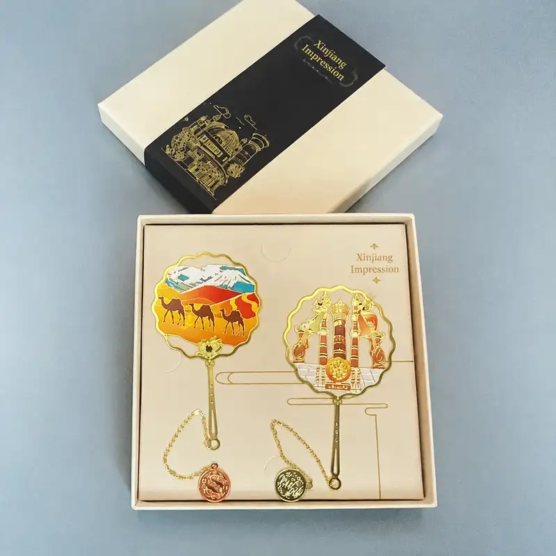Xinjiang Turpan Chinese Style Brass Bookmark