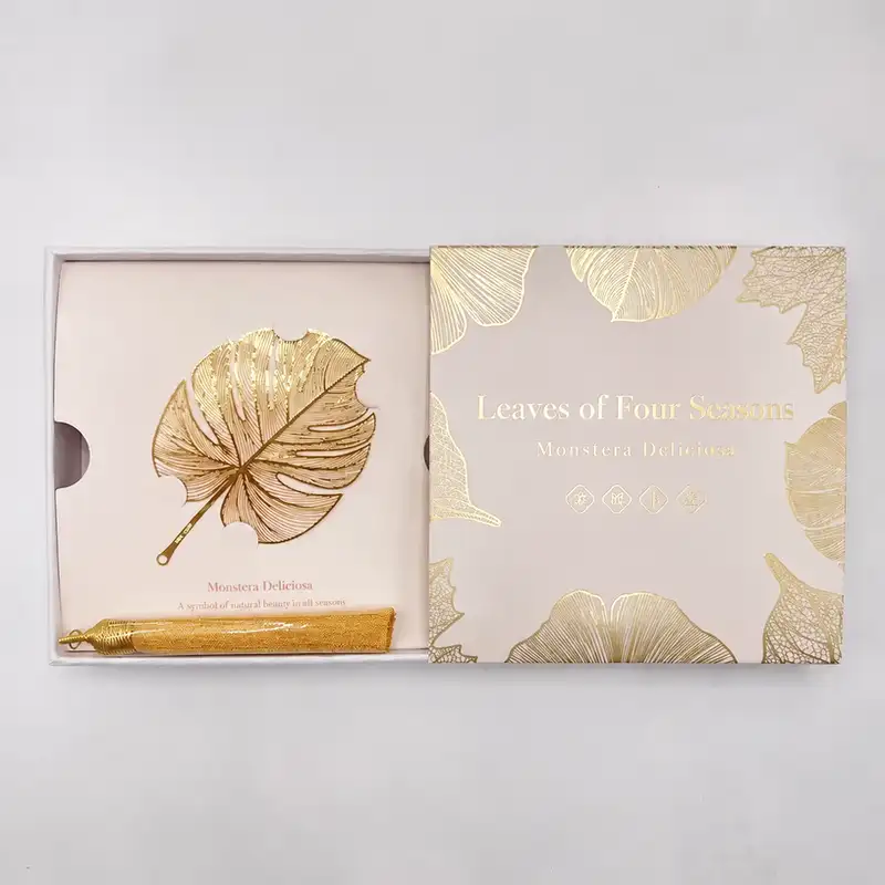 四季金屬書籤禮盒