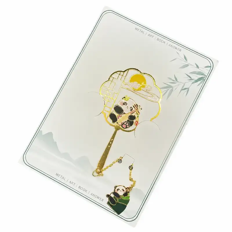 Chinese Panda Metal Bookmark