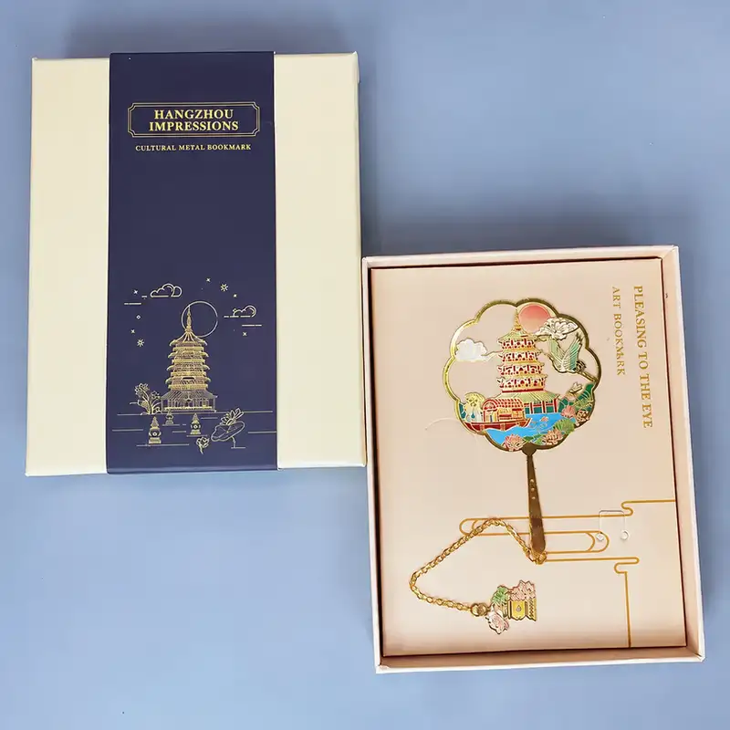 Custom West Lake Leifeng Pagoda Metal Bookmark