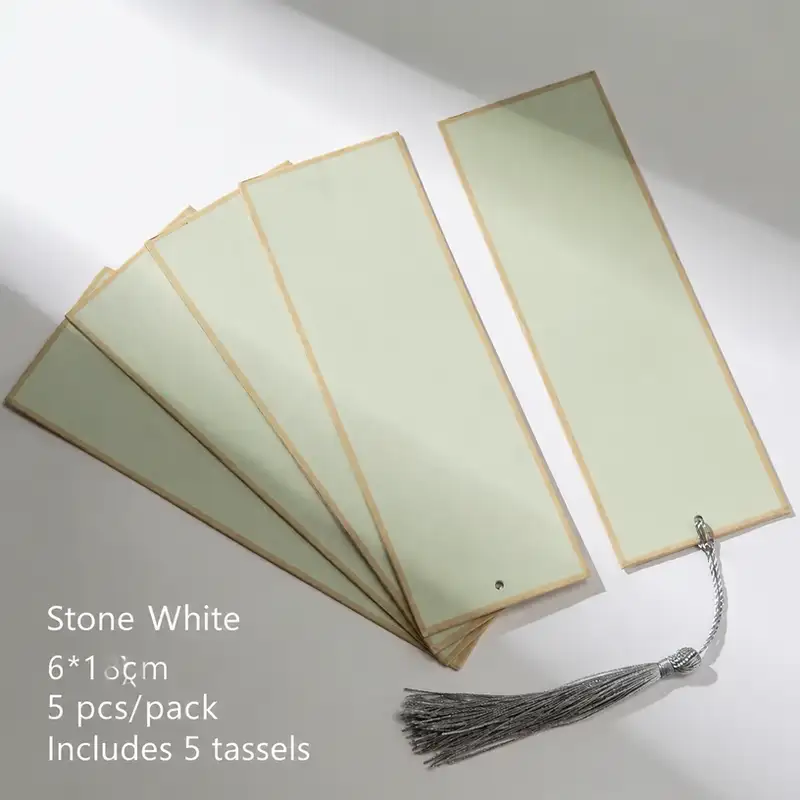 Blank Antique-Style Wax-Dyed Xuan Paper Bookmark