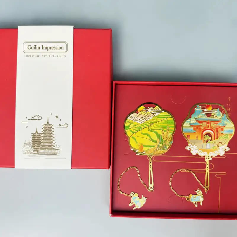 Guilin Landmark Engraved Souvenir Bookmark