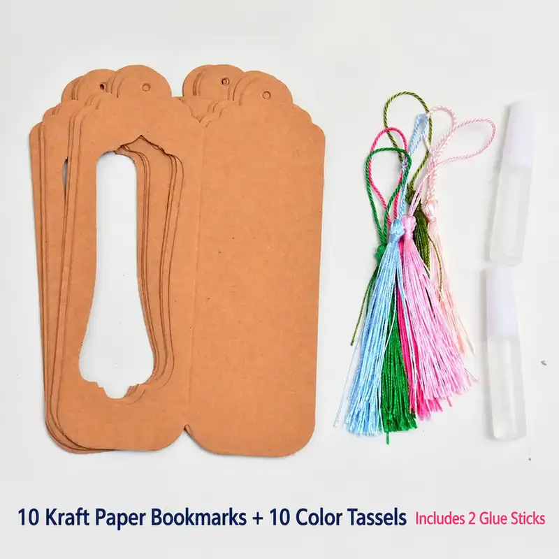 Handmade Blue Tie-Dye Bookmark
