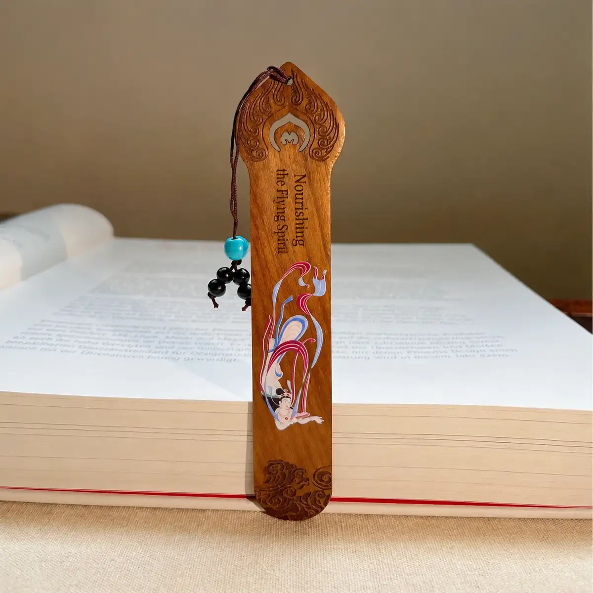Chinese-Style Classical Wooden Bookmark Gift
