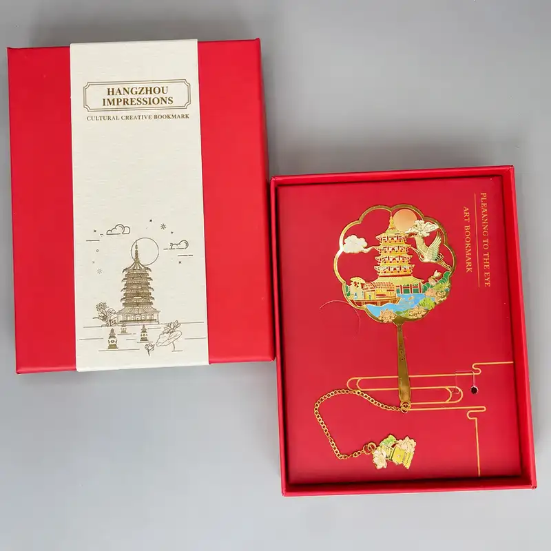 Custom West Lake Leifeng Pagoda Metal Bookmark
