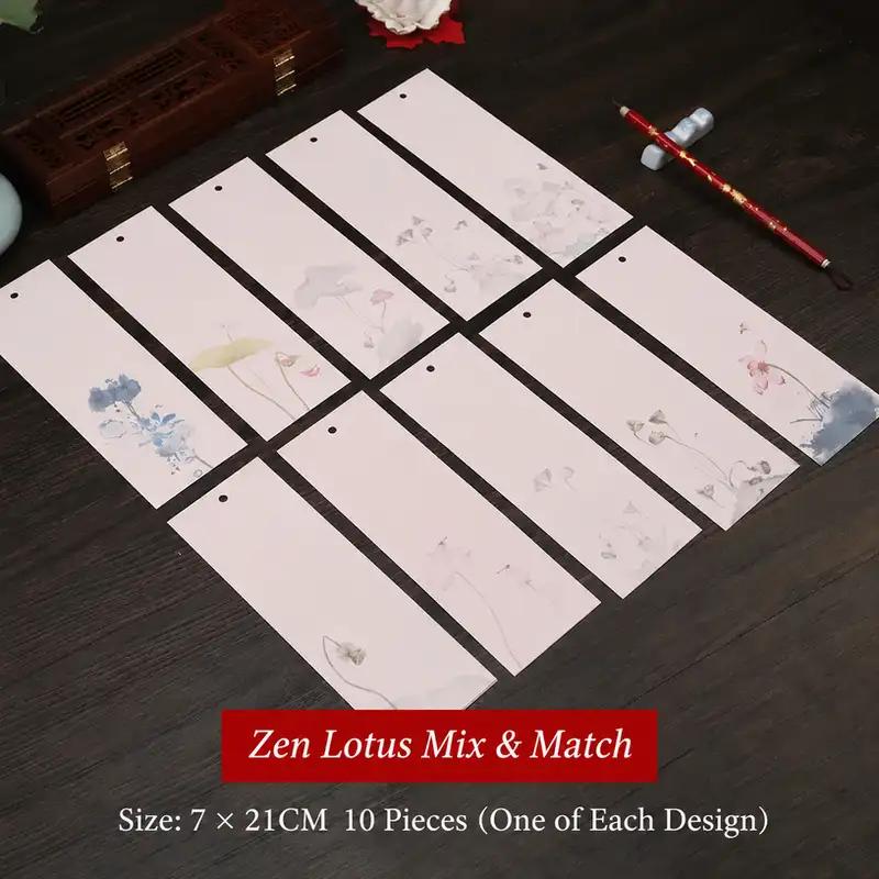Blank Antique-Style Wax-Dyed Xuan Paper Bookmark