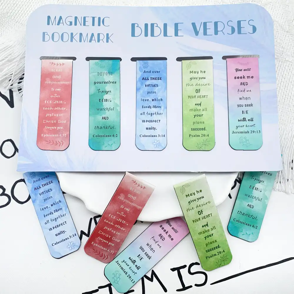 5-Pack Magnetic Bookmarks for Students