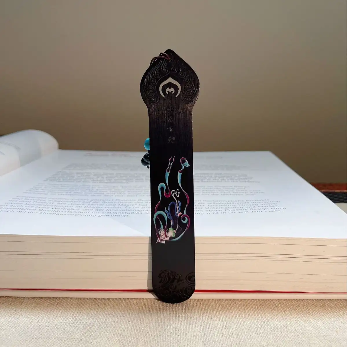Chinese-Style Classical Wooden Bookmark Gift
