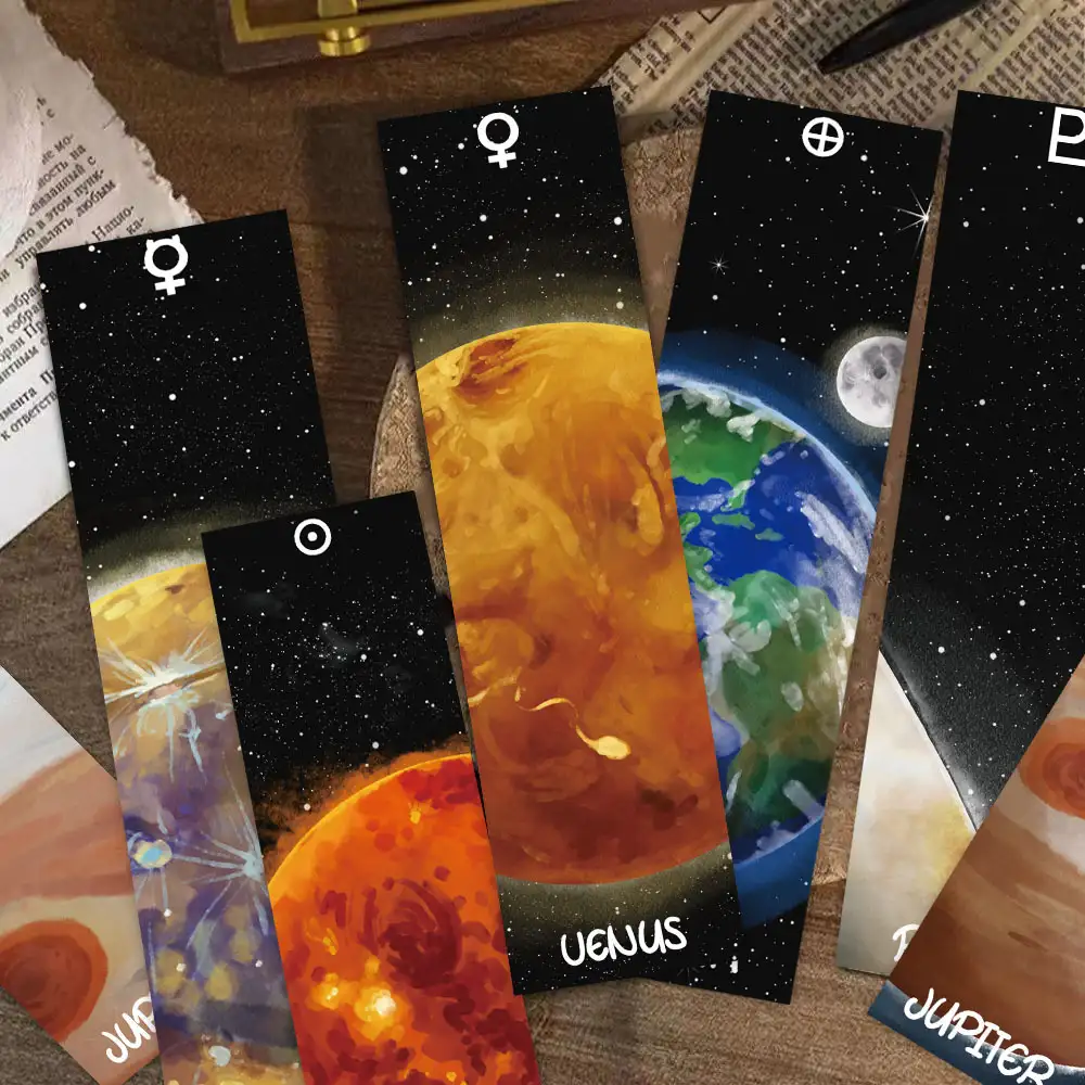 30-Pack Starry Galaxy Bookmarks