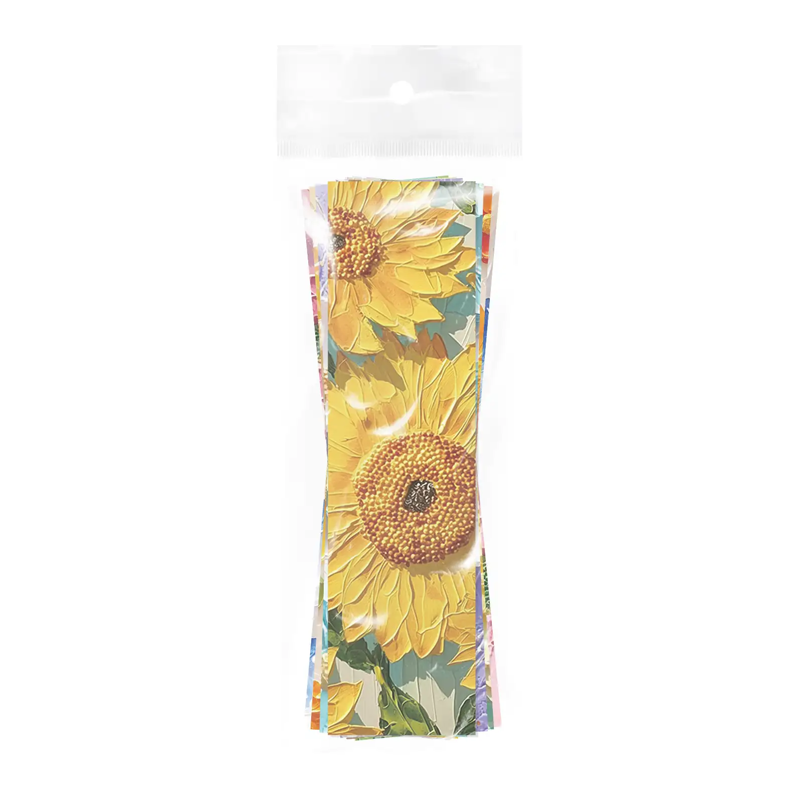 Qi Encounter 3D Oil Painting Flower Bookmarks, 30-Piece Set