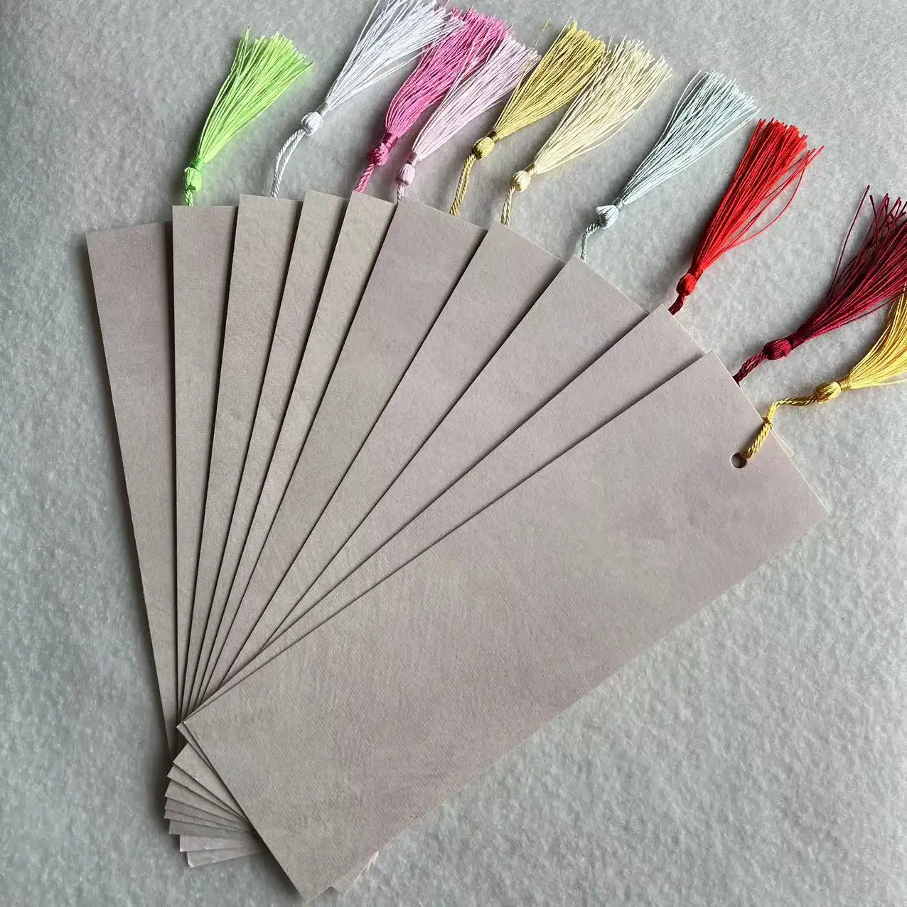 Blank Antique-Style Wax-Dyed Xuan Paper Bookmark