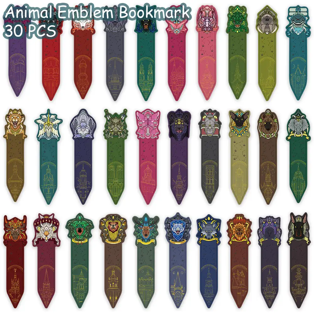 30 Cartoon Animal Bookmarks