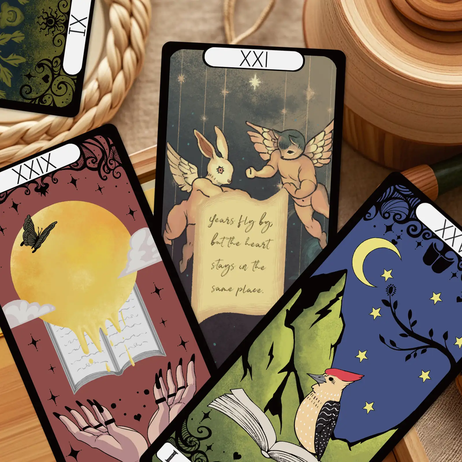 Qi Encounter Game Card Bookmarks, 30-Piece Set