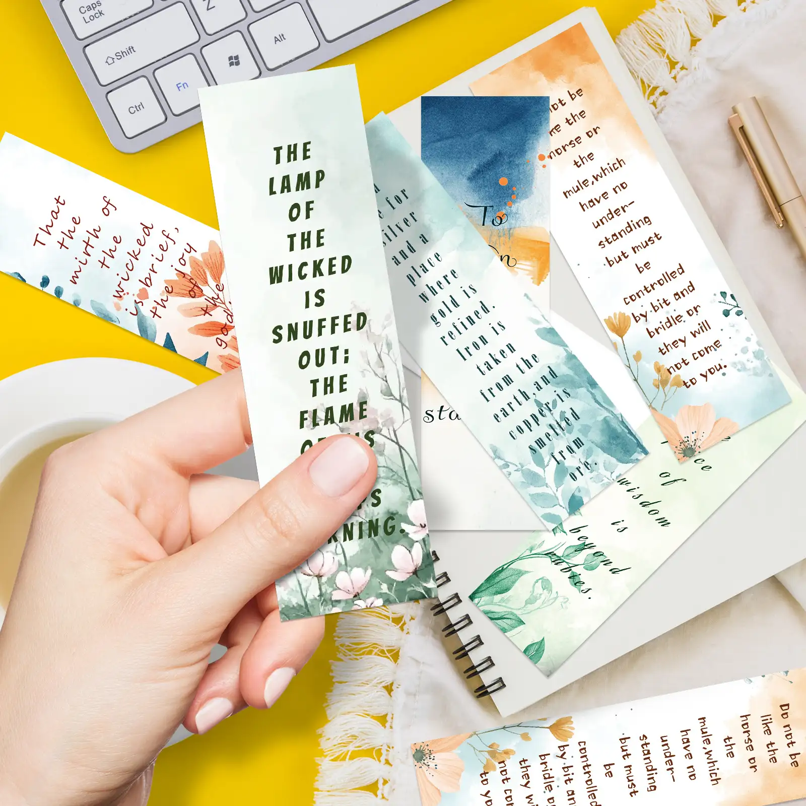 Graphic Paper Bookmarks for Students