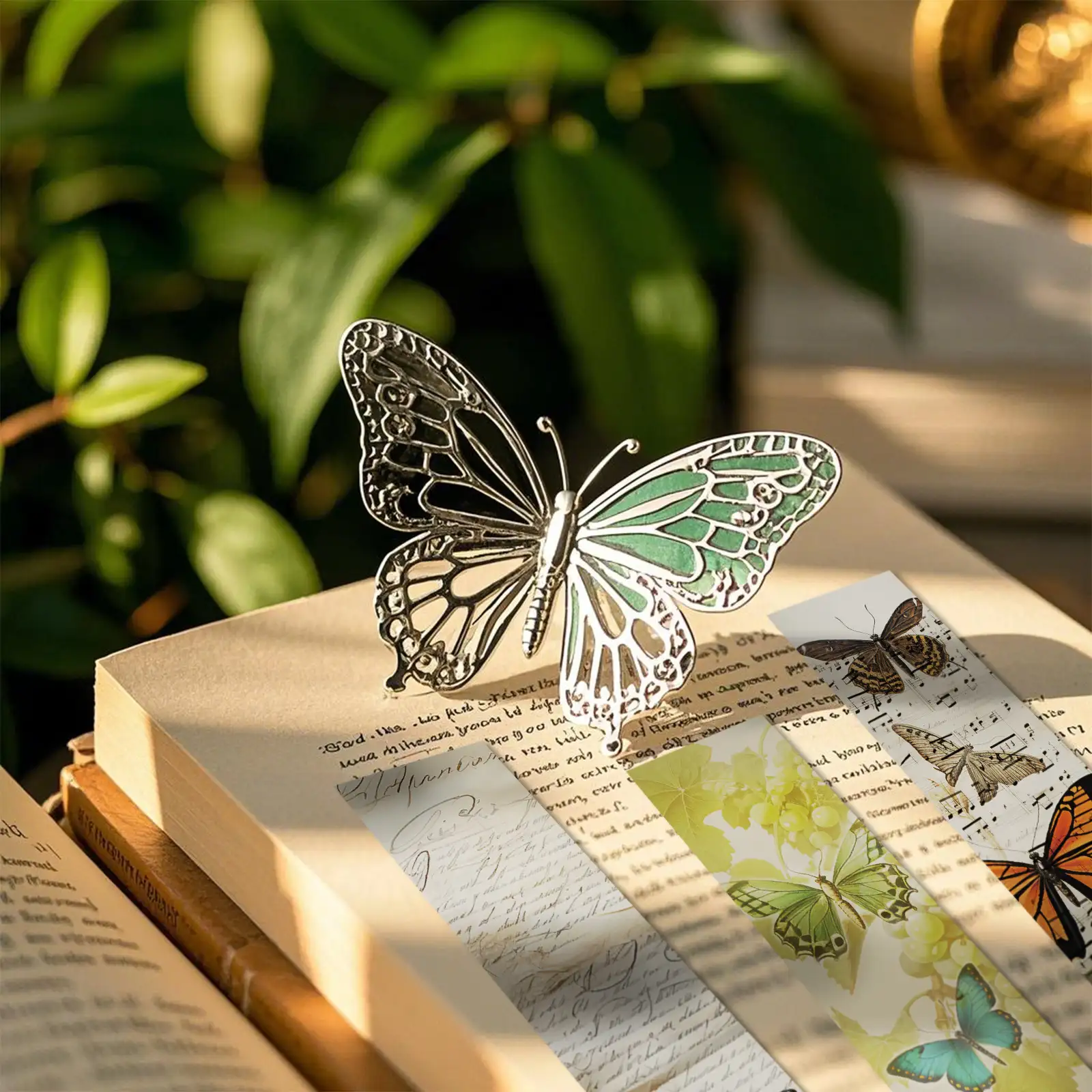 30 Retro Butterfly Bookmarks for Books and Notebooks