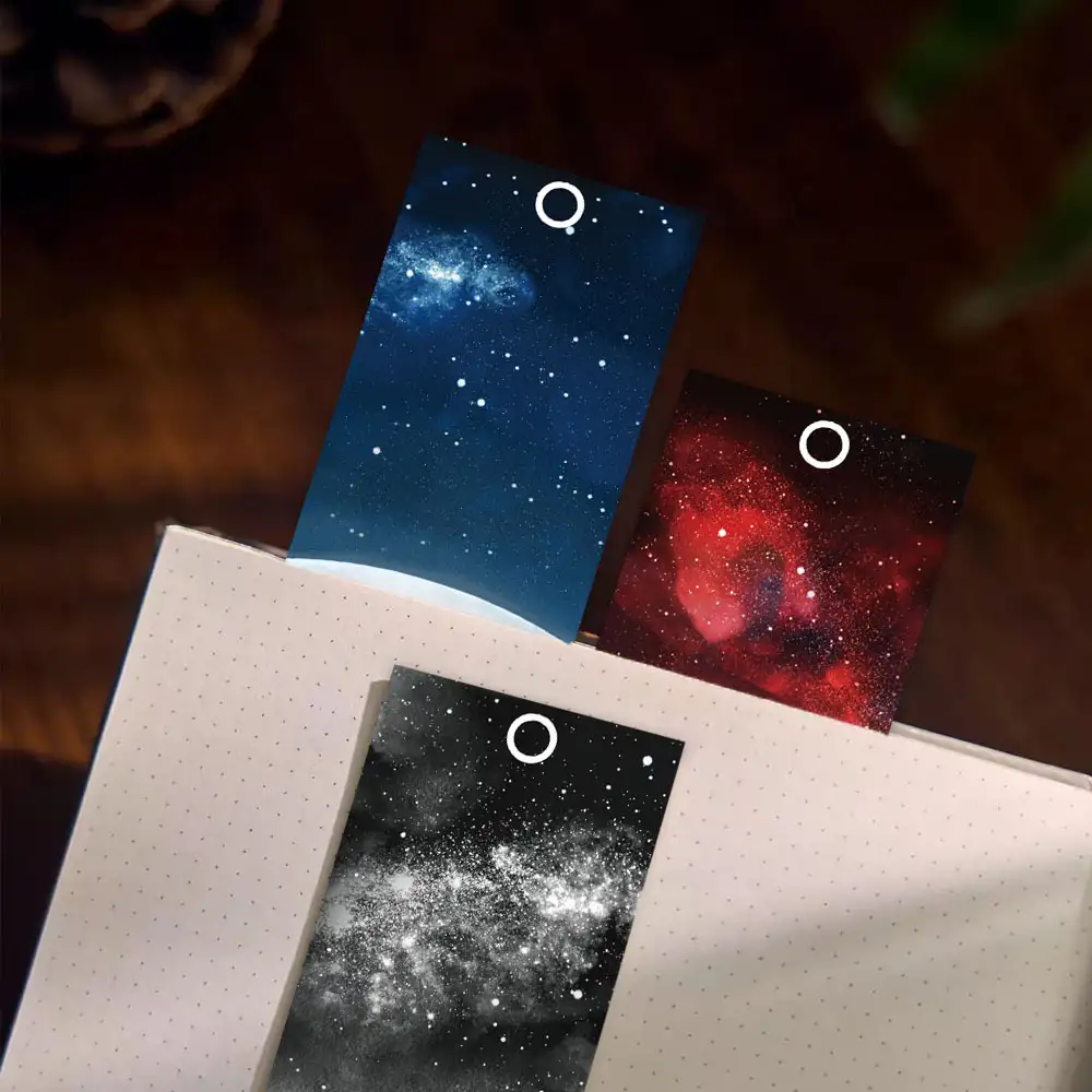 30-Pack Starry Galaxy Bookmarks