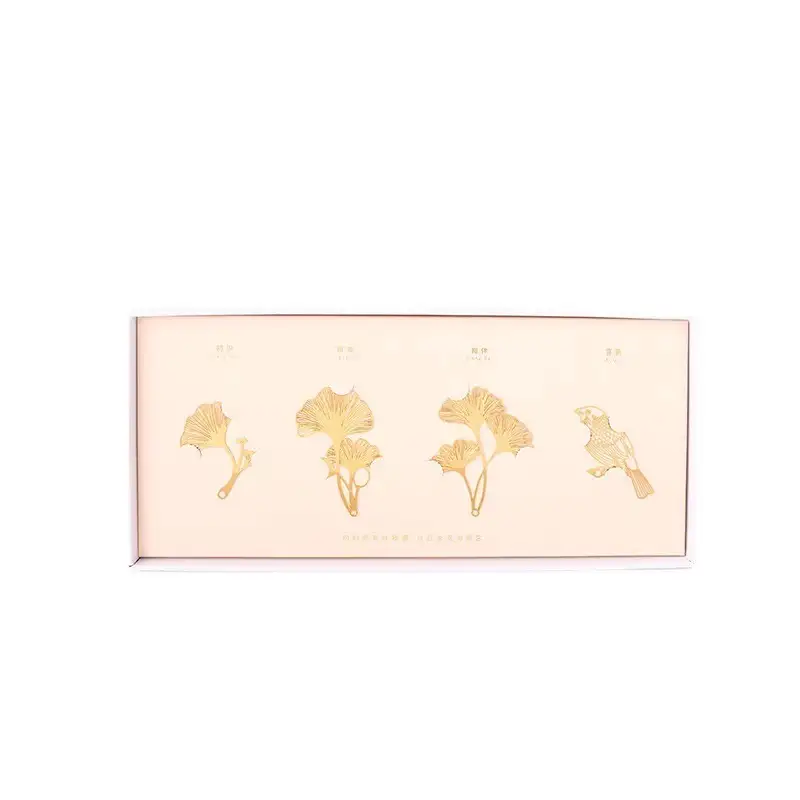 Teacher's Day Antique Chinese Style Metal Bookmark Gift Box