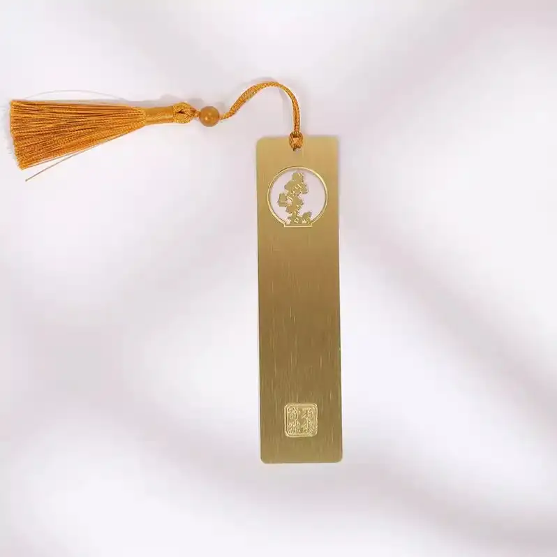 Hollow Brass Bookmark with Lettering