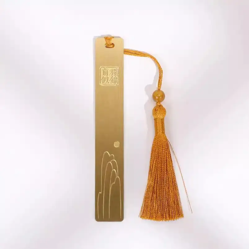 Hollow Brass Bookmark with Lettering