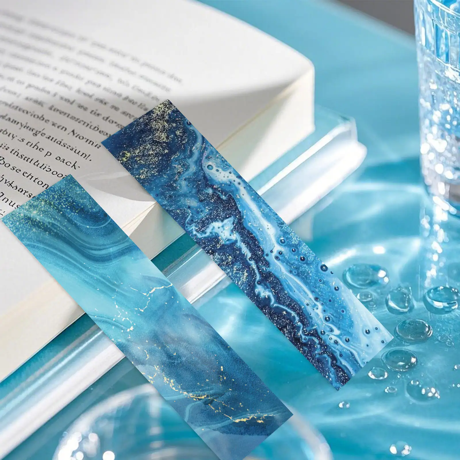 30-Piece Blue Ocean Bookmark Set