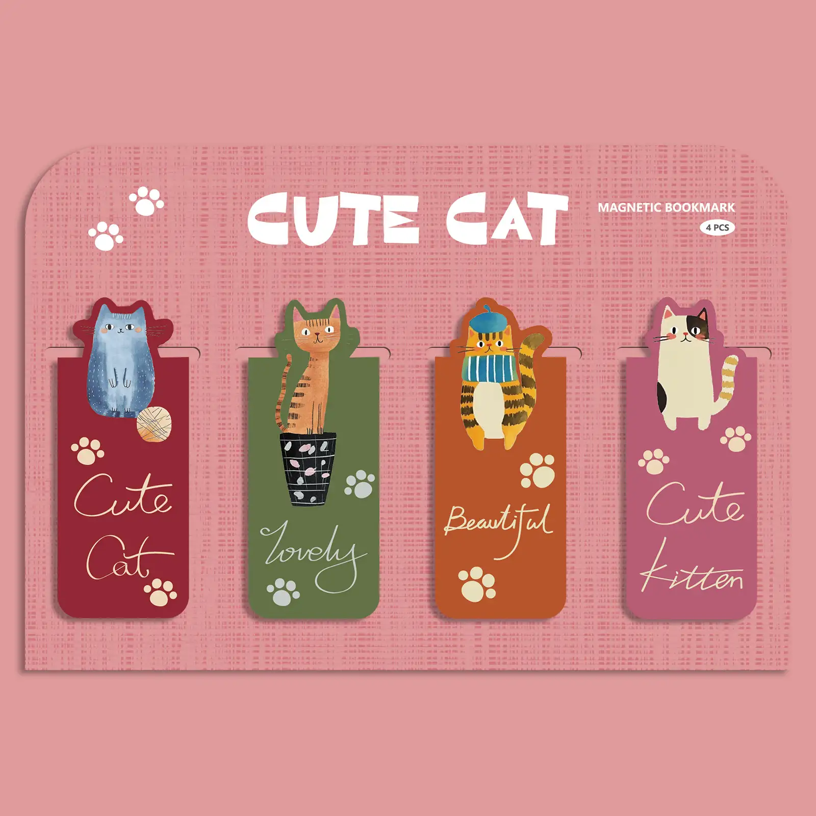 Cute Cat Magnetic Bookmark