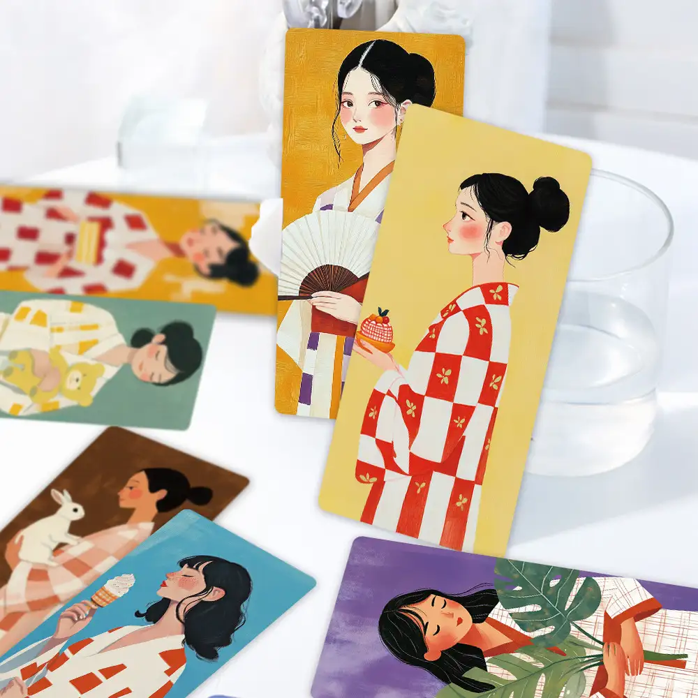 30 Retro Cartoon Girl Bookmarks