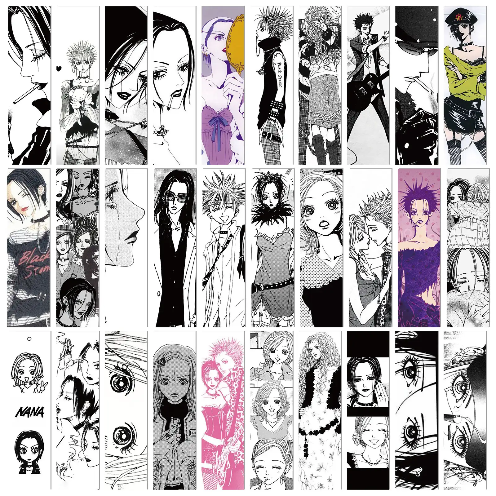 NANA Anime Bookmarks Set, 30 Pieces