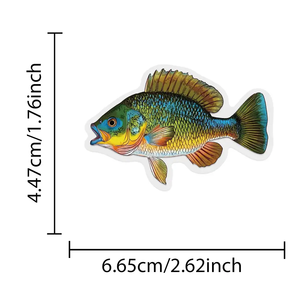 50件防水卡通魚貼紙套裝