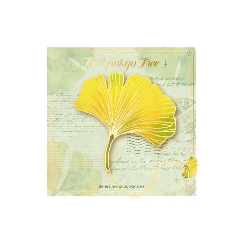 Memory Specimen Metal Leaf Bookmark