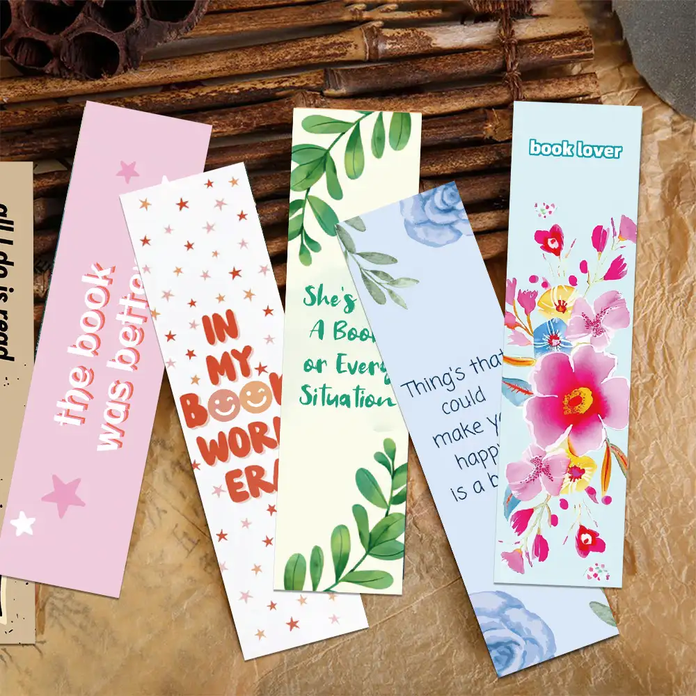 30-Piece Paper Bookmarks for Reading and Journaling