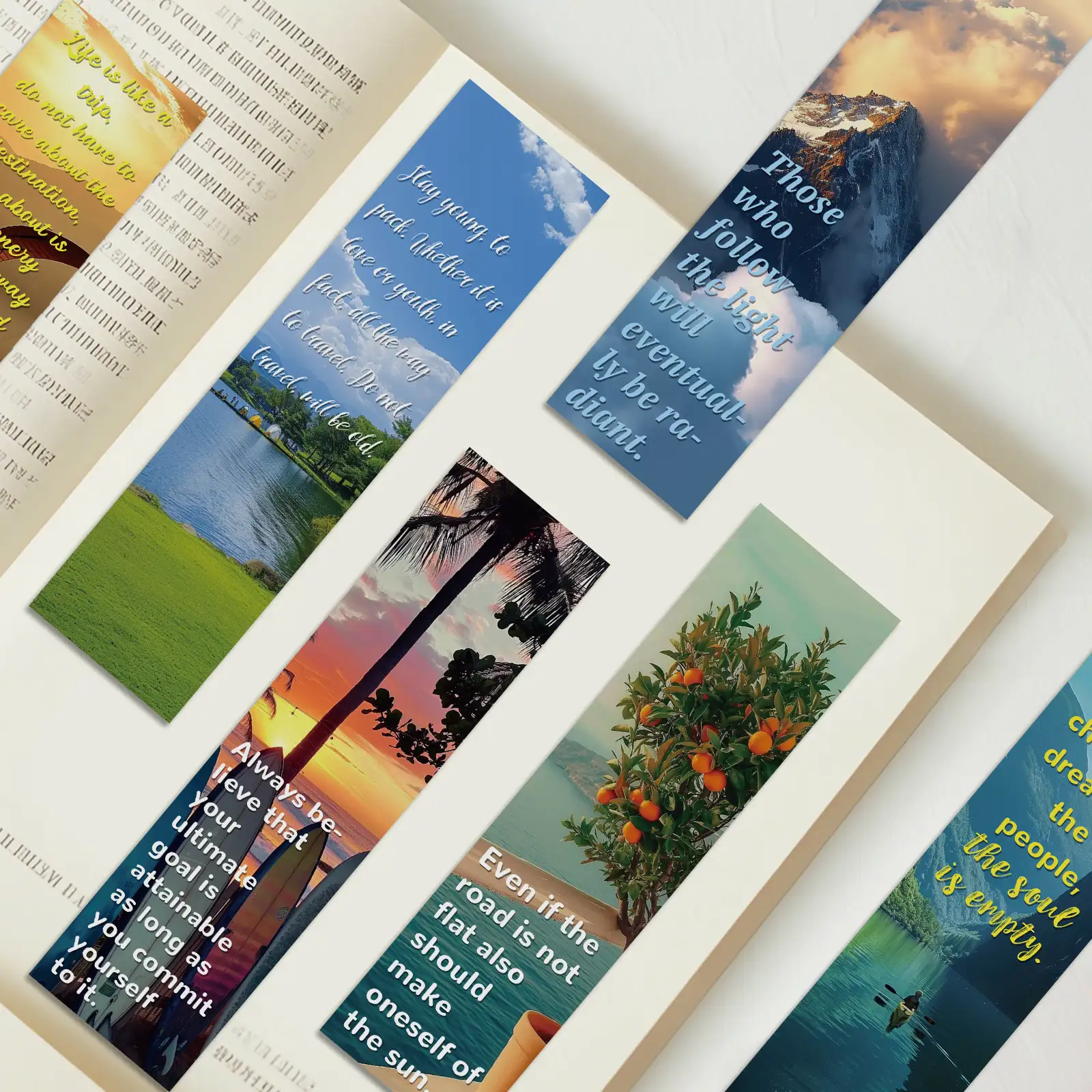 30 Scenic English Bookmarks for Students