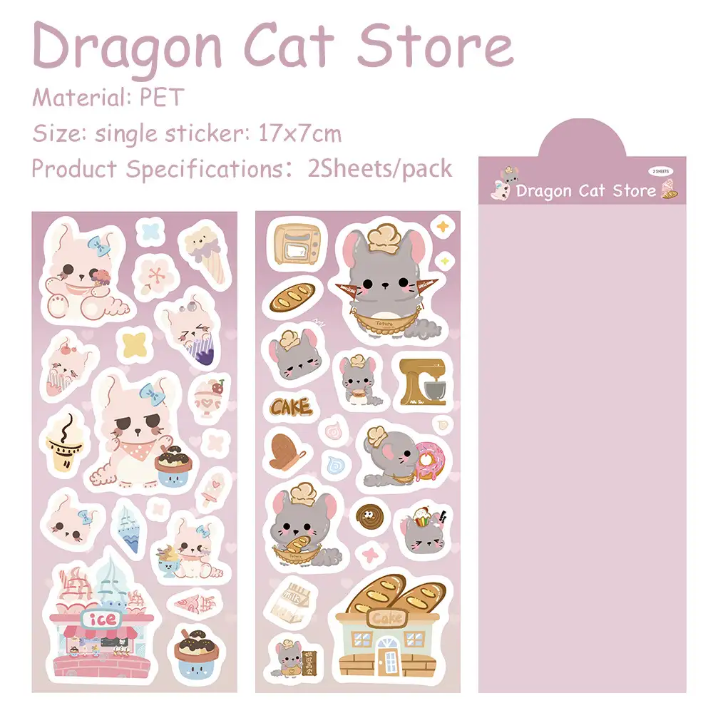2-Sheet Totoro Sticker Pack for Laptops and Luggage