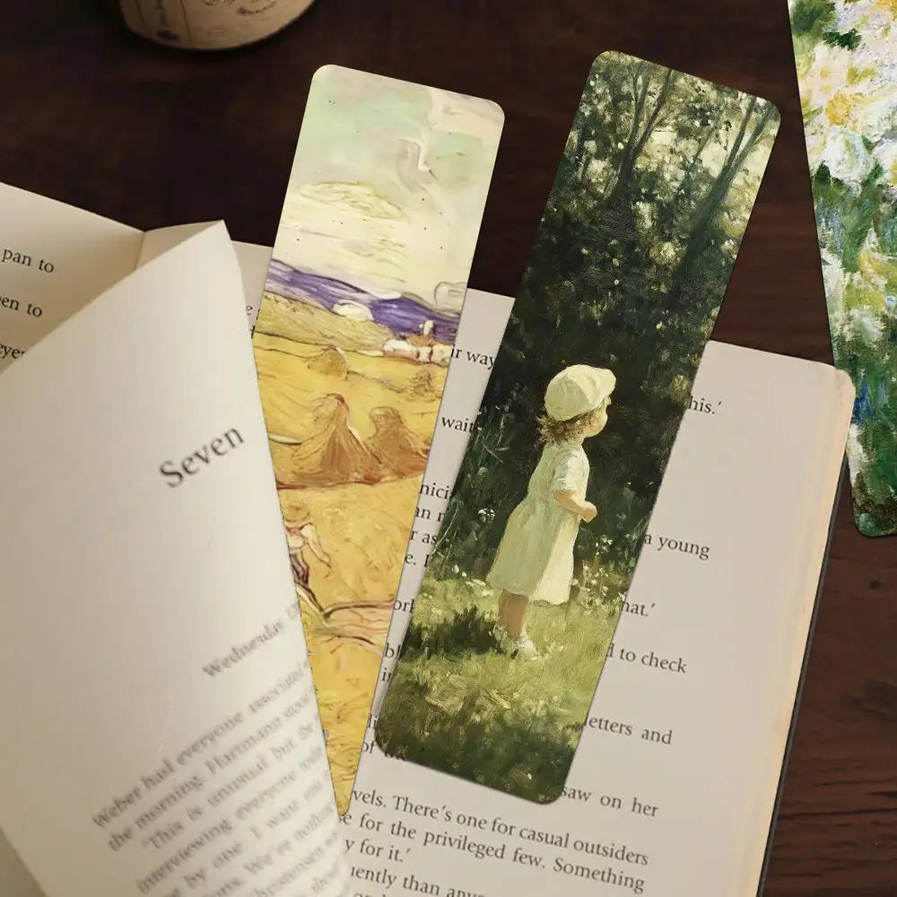 復古油畫春季書籤，30張裝