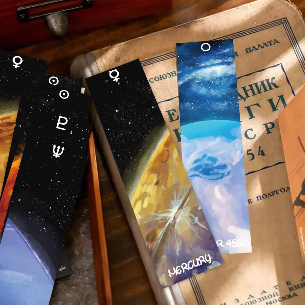 30-Pack Starry Galaxy Bookmarks