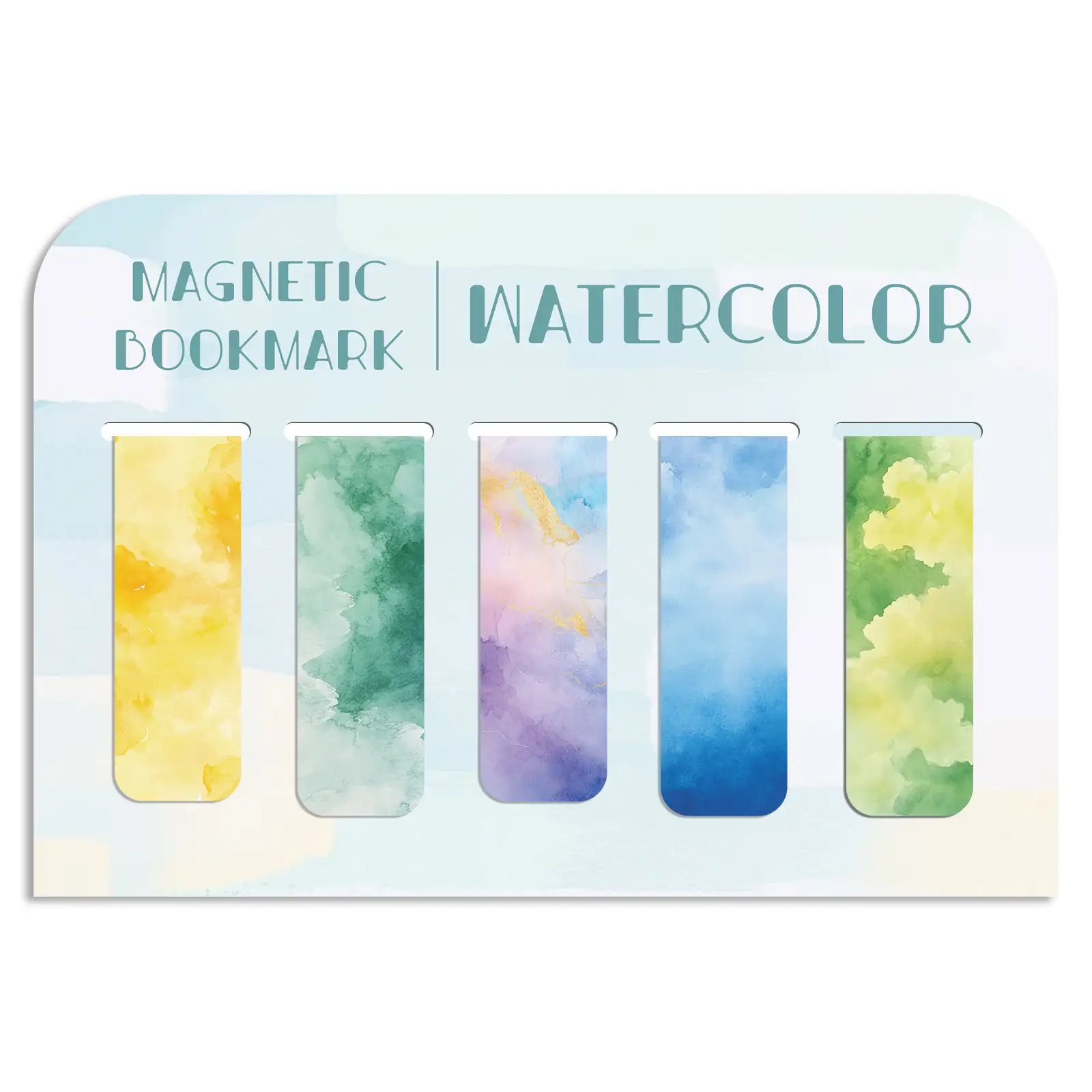 Qi Encounter Watercolor Magnetic Bookmark